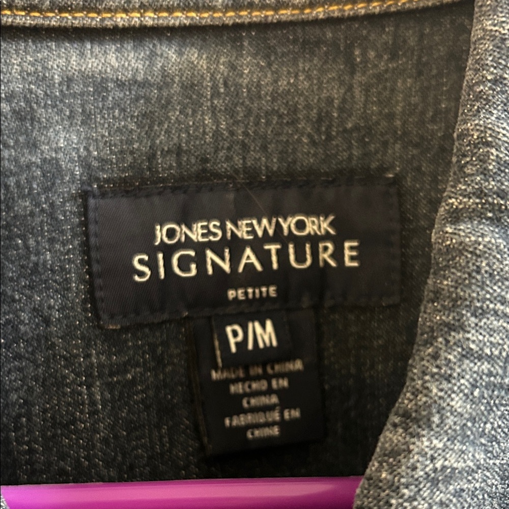 Jones New York Dark Blue Denim Jacket* - Picture 2 of 10